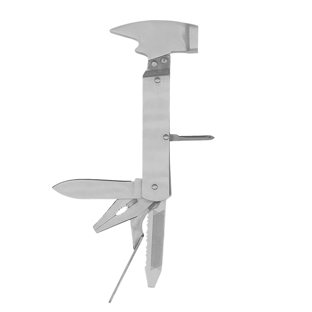 Zenport 12008 10-Function Pliers Multi-Tool with Carrying Case, Silver