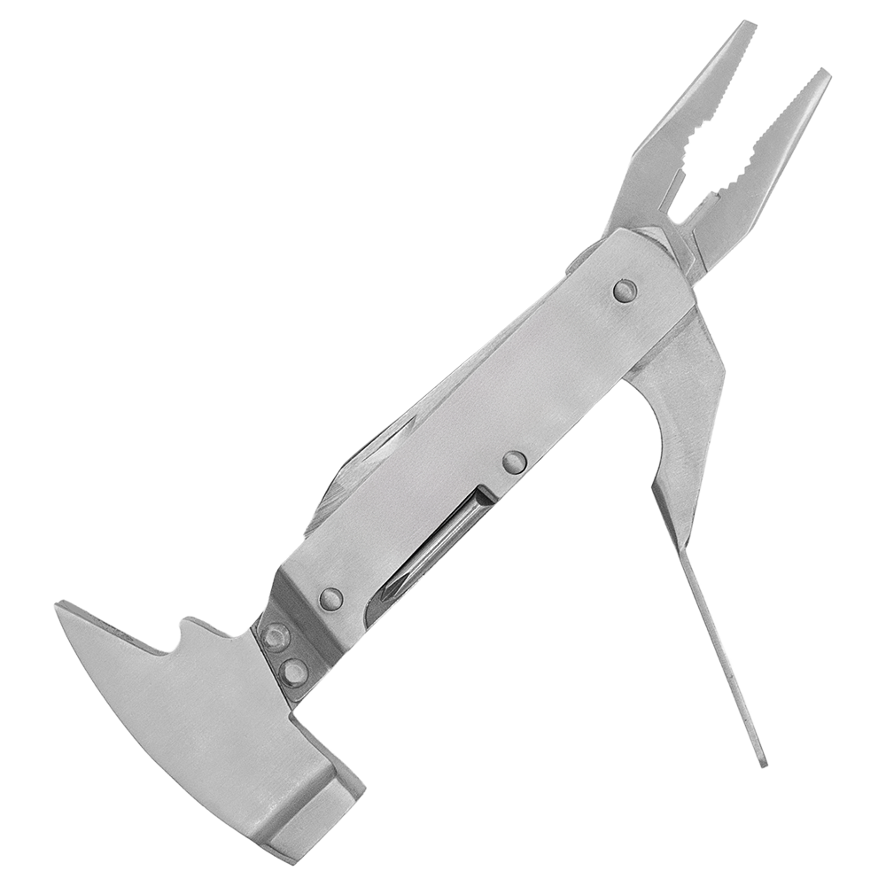 Zenport 12008 10-Function Pliers Multi-Tool with Carrying Case, Silver