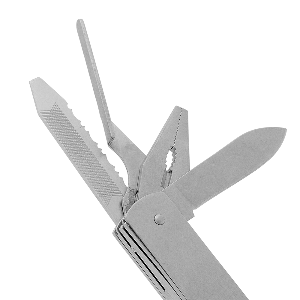 Zenport 12008 10-Function Pliers Multi-Tool with Carrying Case, Silver