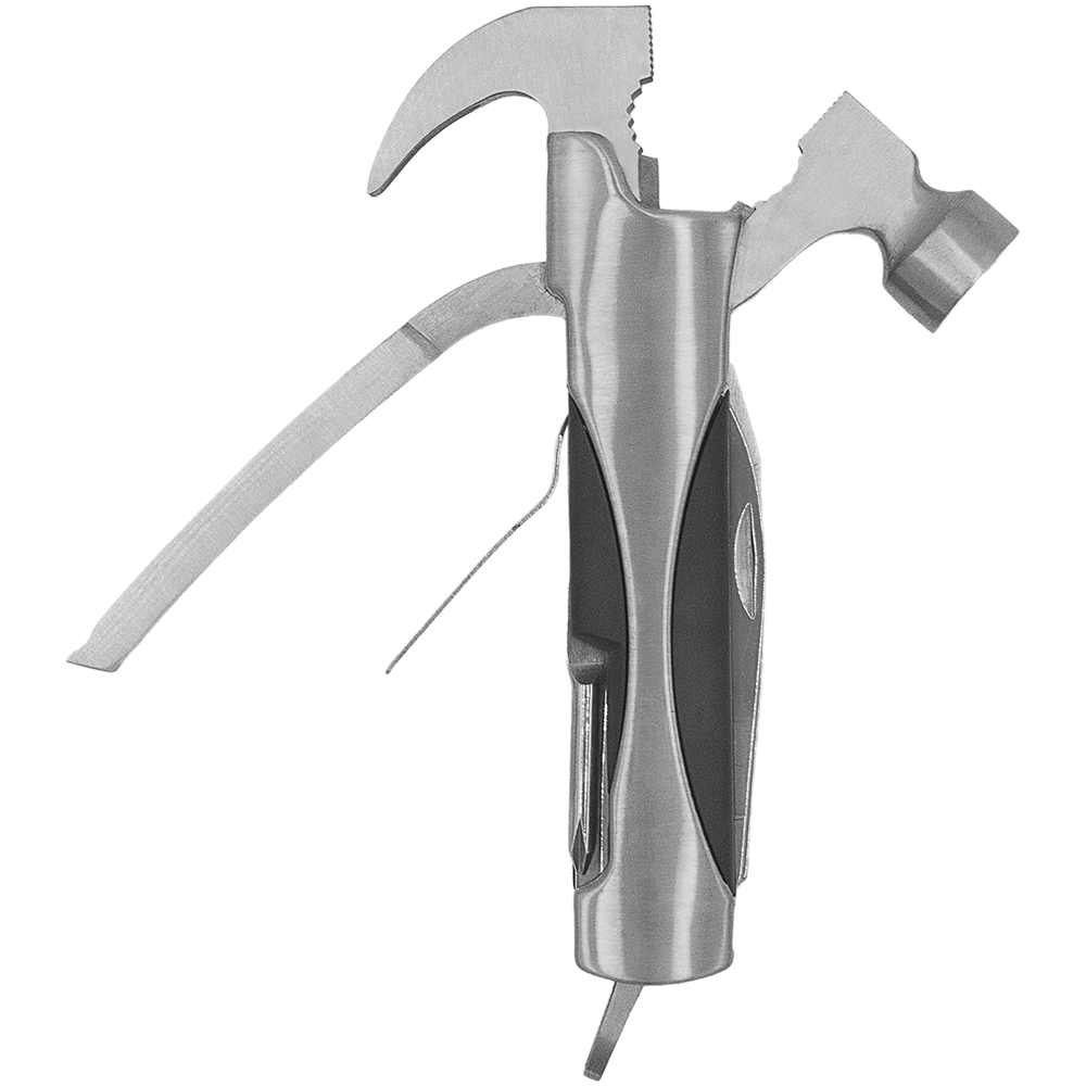 Zenport 12014A 12-in-1 Multi-Function Survival Tool w/ Case, Silver