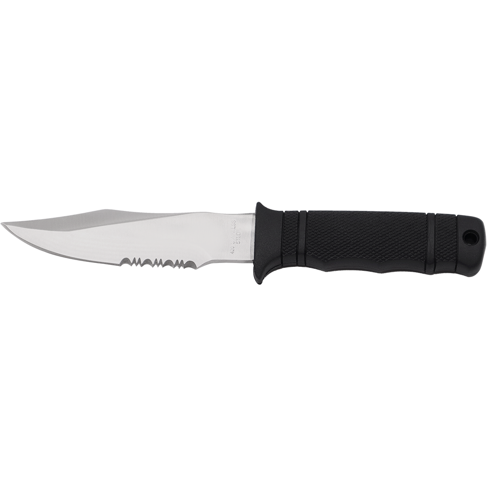 Zenport 14096 SEAL PUP Knife with Sheath, 4.75 Inch Stainless Steel Blade, Black