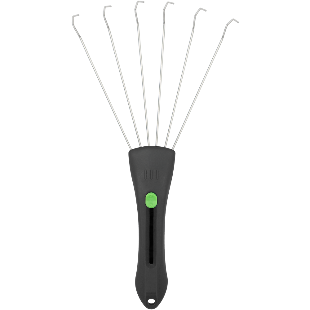 Zenport 15307A Adjustable Hand Rake, Green, Black