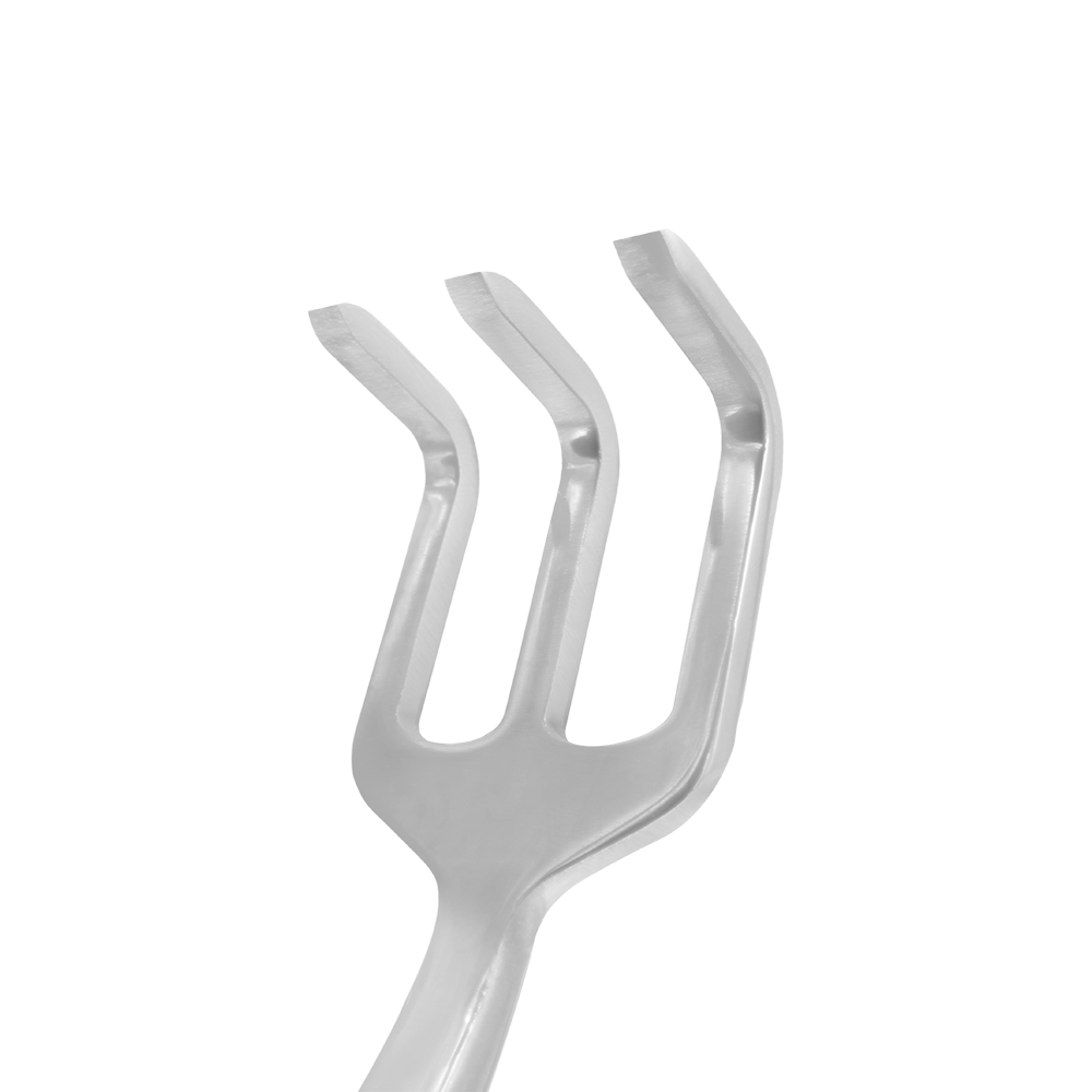 Cultivador de 3 puntas Zenport 15308A, 14 pulgadas, negro