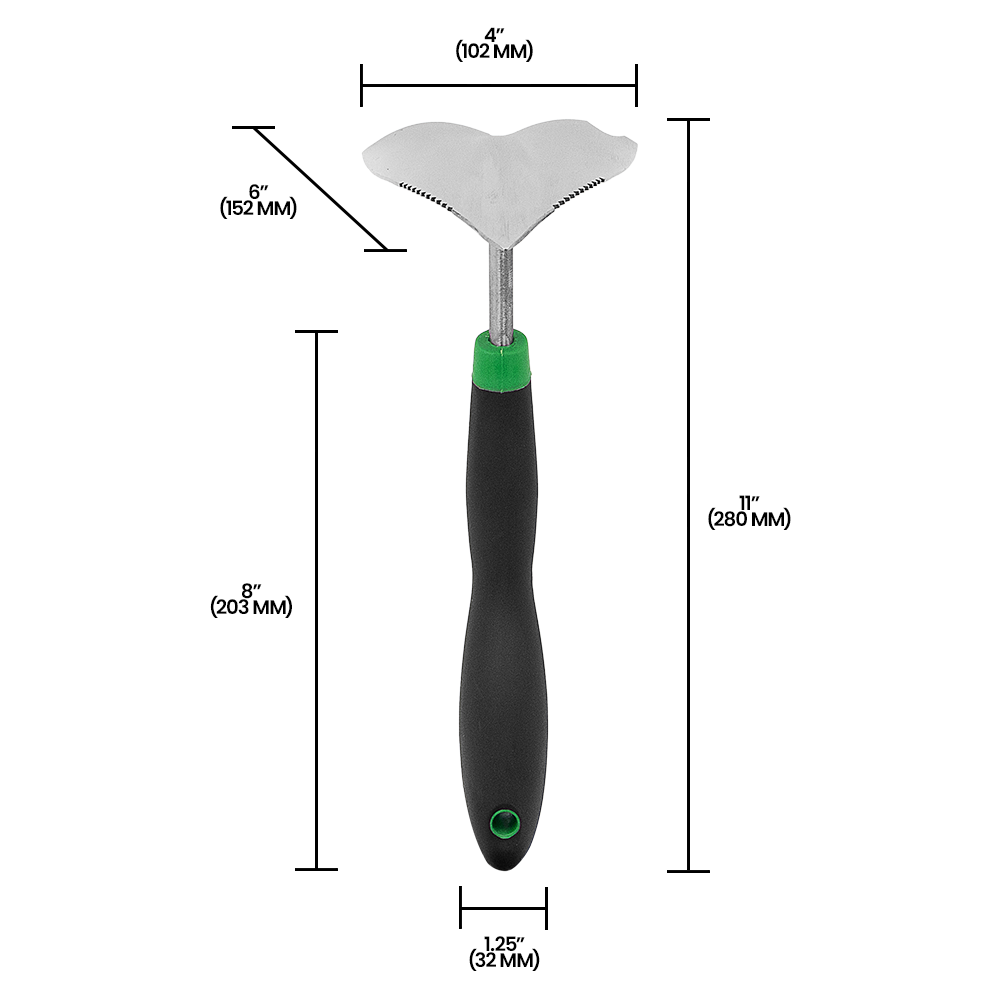 Zenport 15309B Cushion Grip Garden Plow, Black