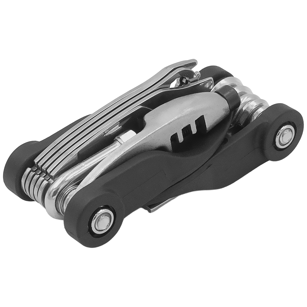 Zenport 17008 17-Function Bicycle Multi-Tool, Black/Silver