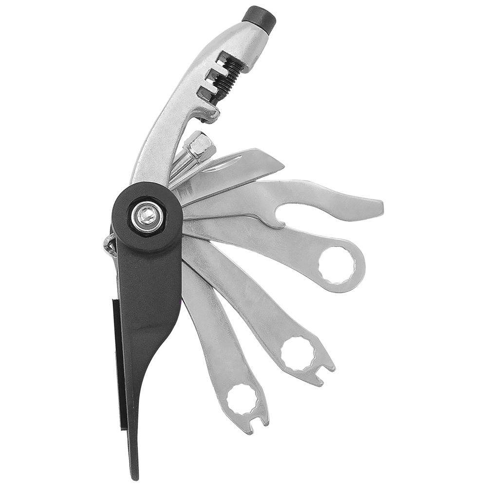 Zenport 17008 17-Function Bicycle Multi-Tool, Black/Silver