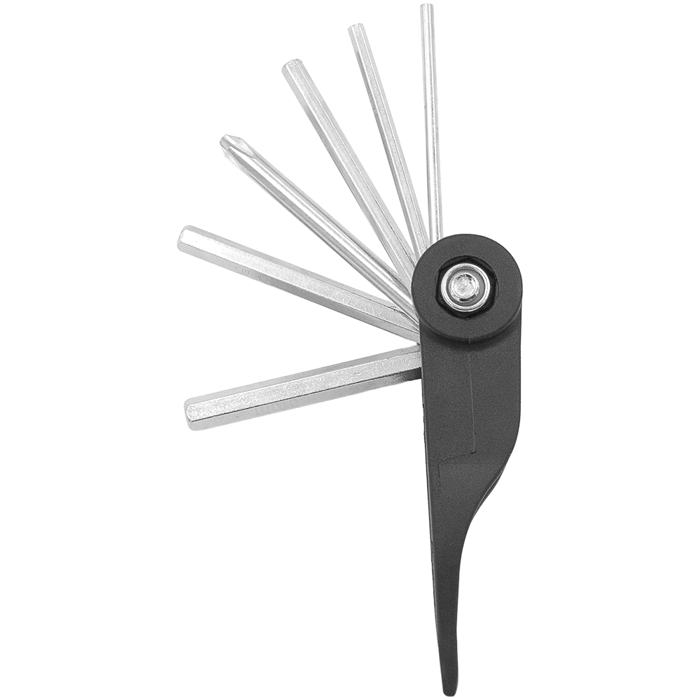 Zenport 17008 17-Function Bicycle Multi-Tool, Black/Silver