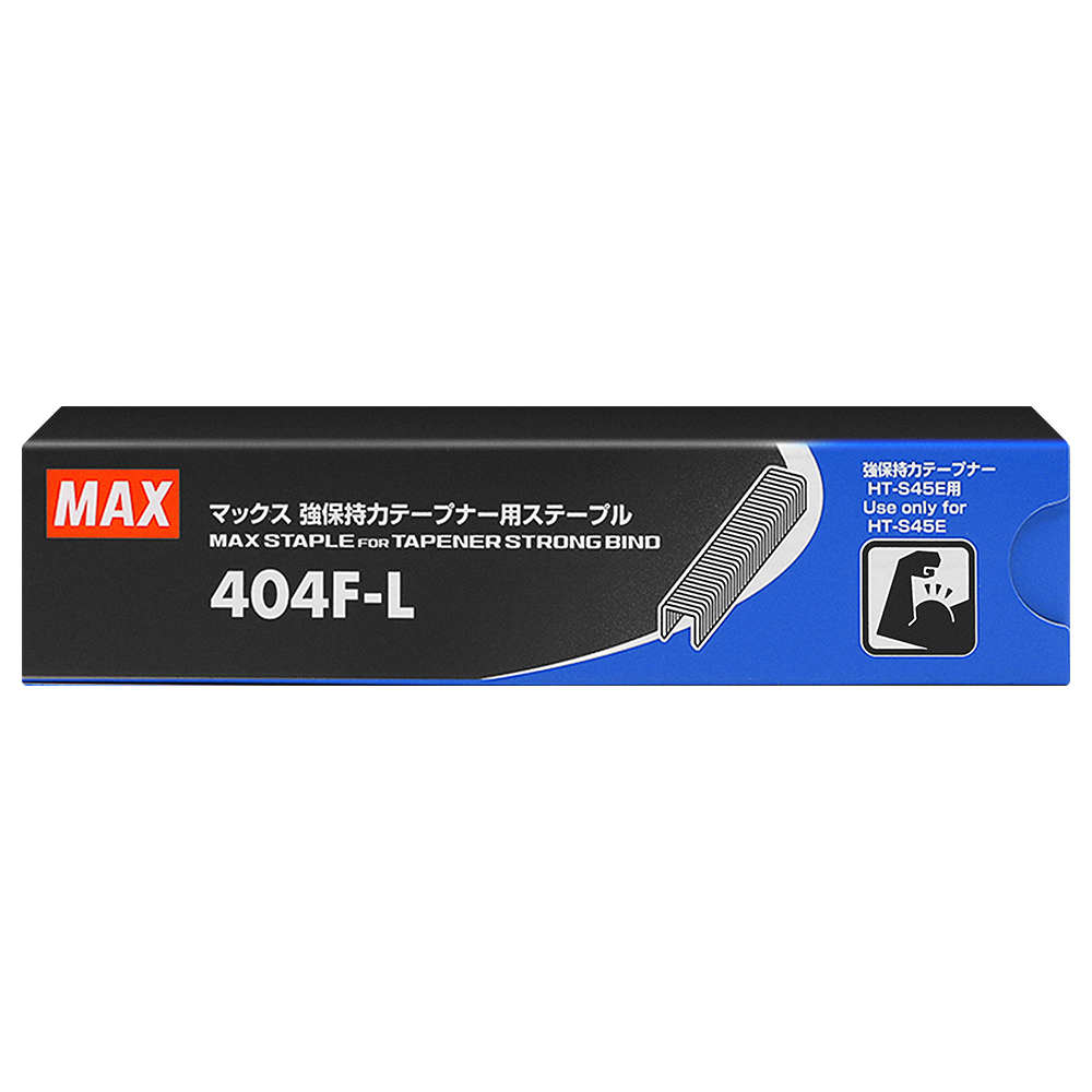 Grapas MAX 404F-L para encuadernación resistente (3000 por paquete)