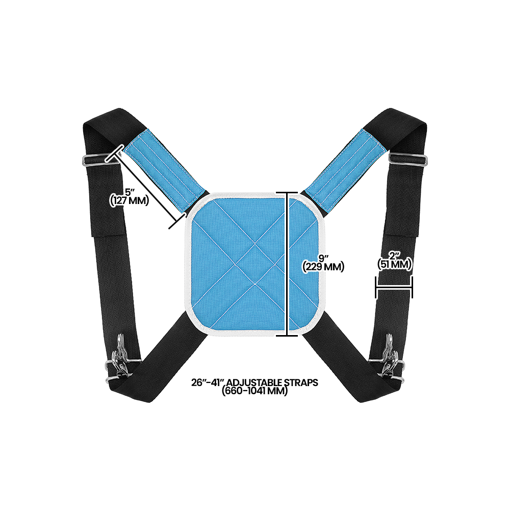 Arnés acolchado para cubo de recolección Zenport AG401D Deluxe Agrikon, azul