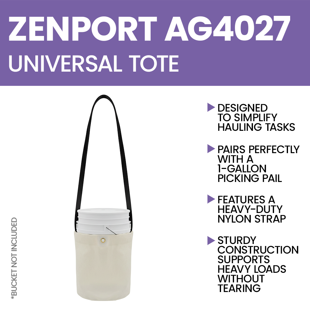 Zenport AG4027 Universal Tote, White