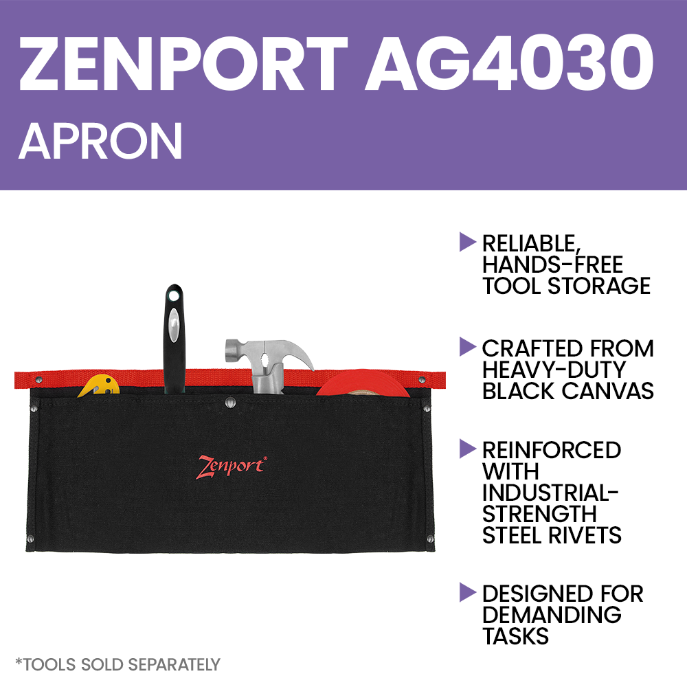 Zenport AG4030 Double Pocket Apron Pouch