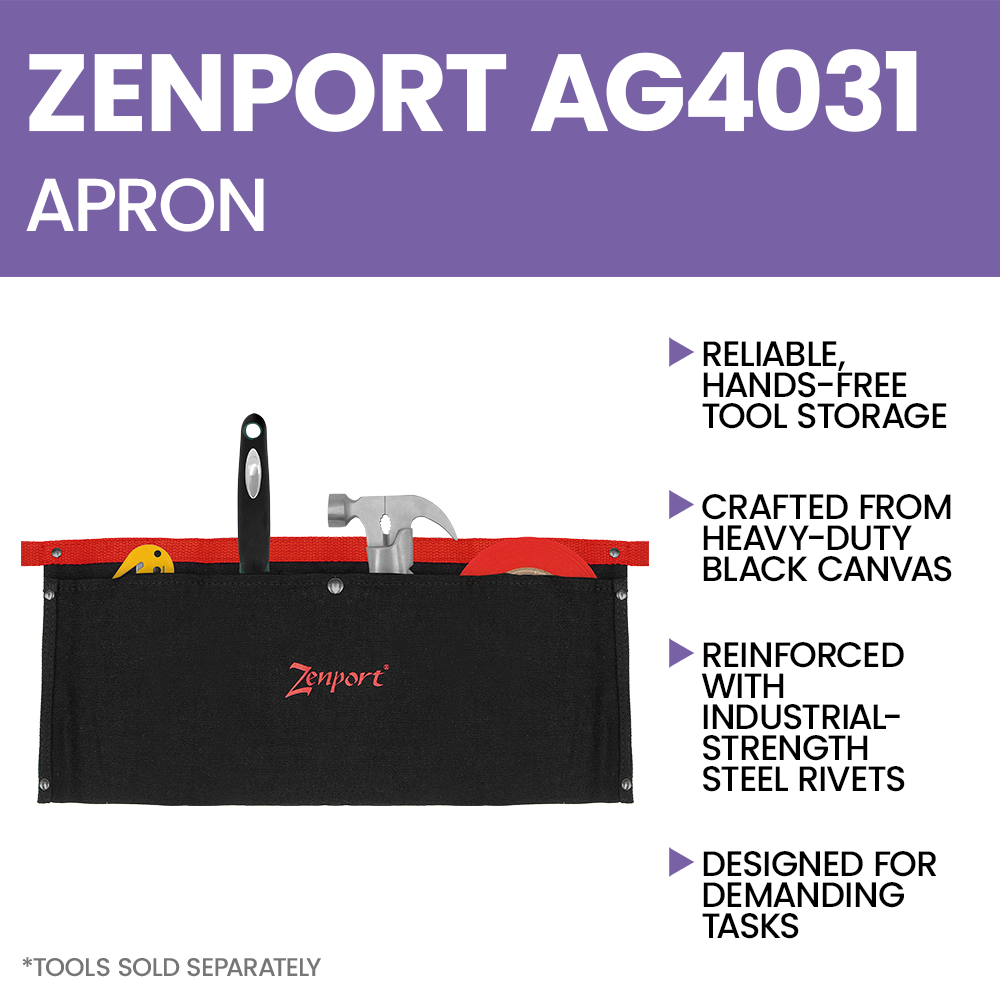 Zenport AG4031 Single Pocket Apron Pouch