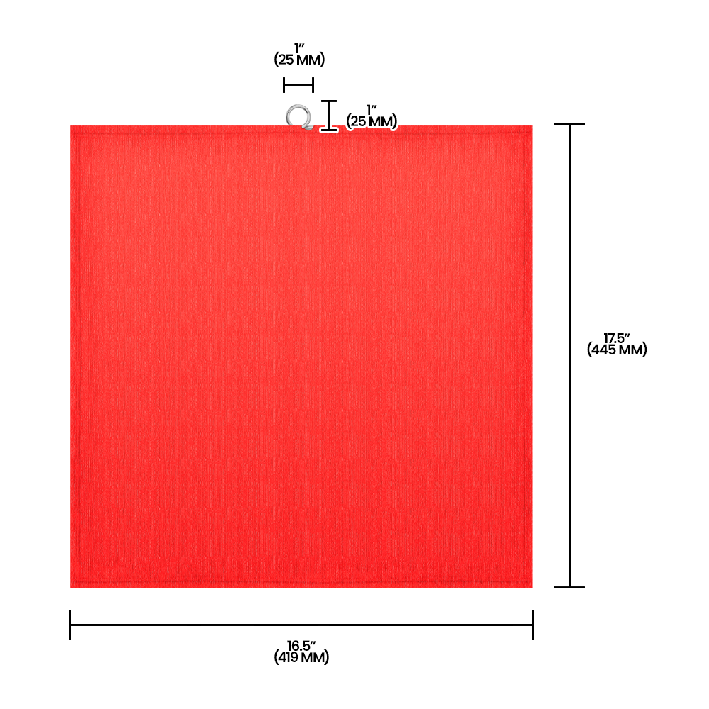 Zenport AG4041 Bright Red Safety Tailgate Flag, Red