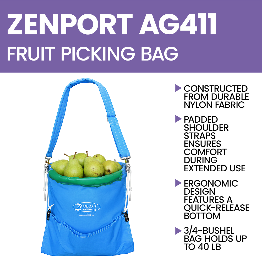 Zenport AG411 Fruit Picking Bag, 3/4 Bushel