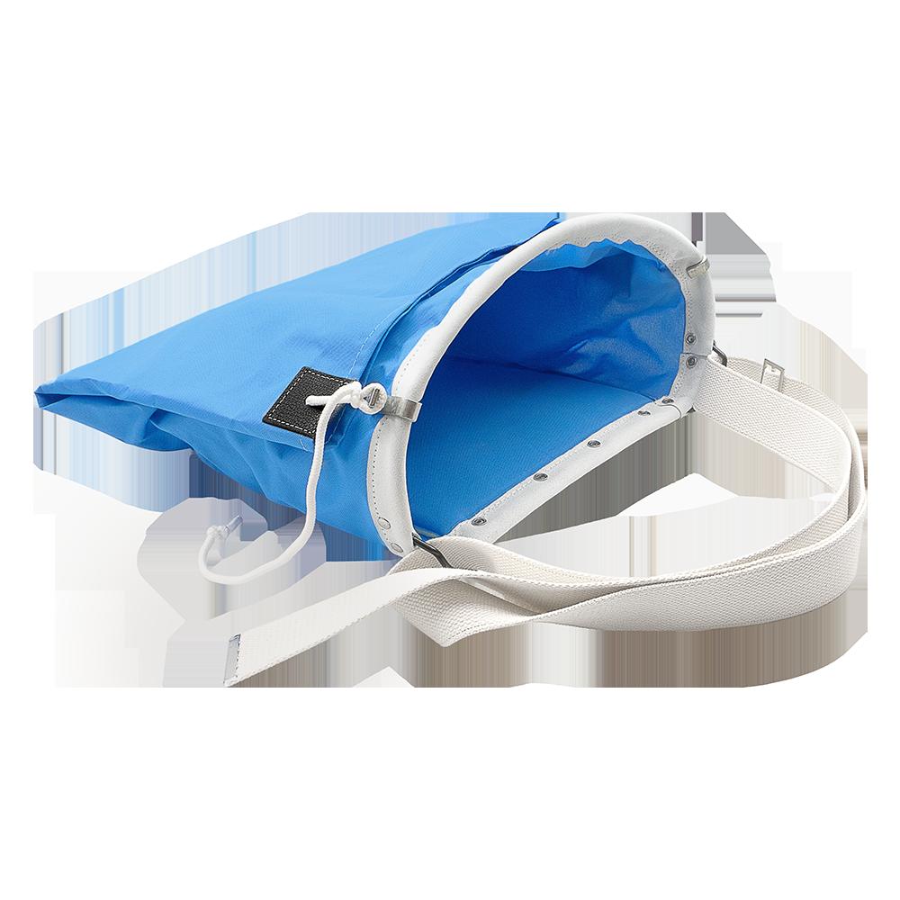 Bolsa bandolera Zenport AG416 Soft Shell para cosecha de frutas, 20 kg, azul