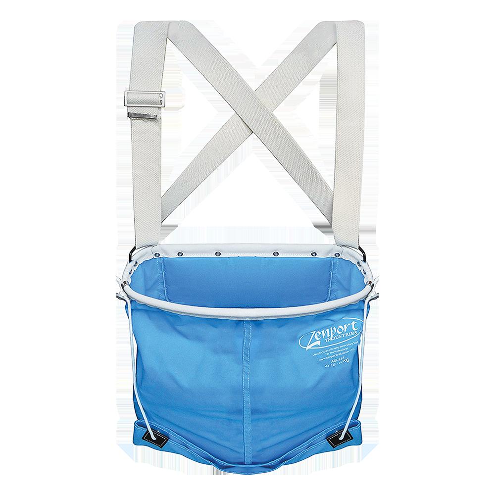 Zenport AG416 Soft Shell Fruit Harvest Bag Sling, 44-Pound, Blue
