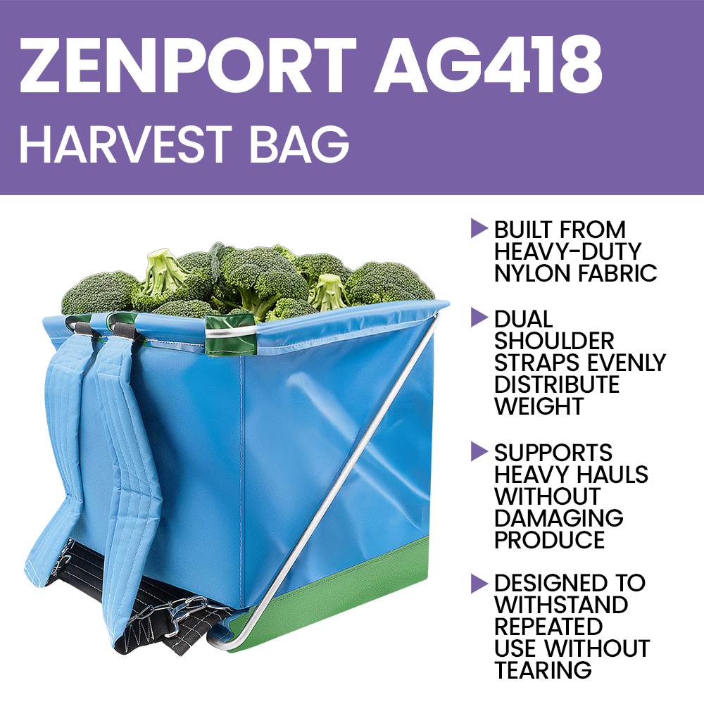 Mochila Zenport AG418 para la recolección de alcachofas, azul, azul