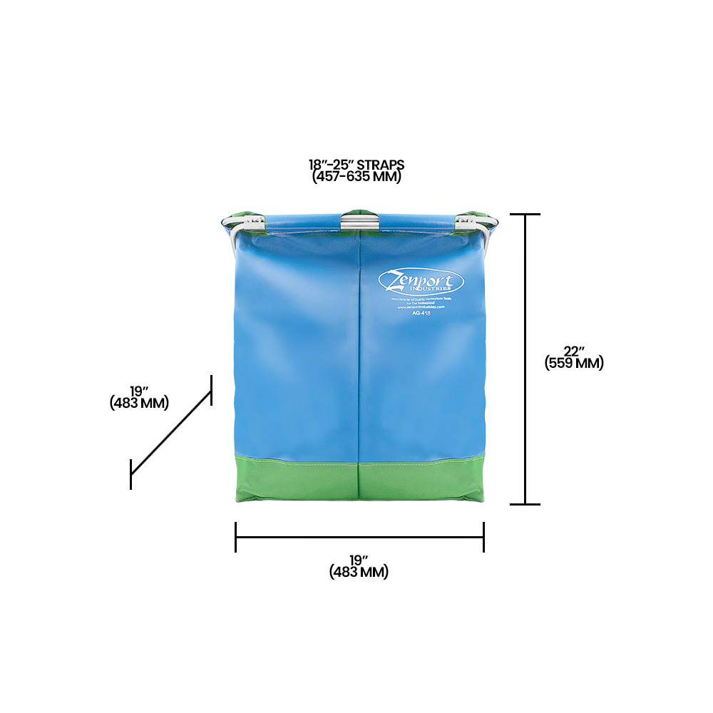 Mochila Zenport AG418 para la recolección de alcachofas, azul, azul