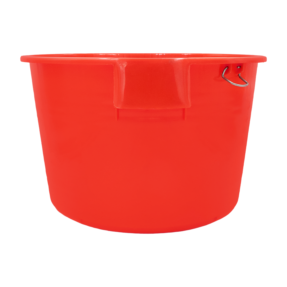 Cubo de recolección Zenport AG430R con correa, 22 cuartos, rojo