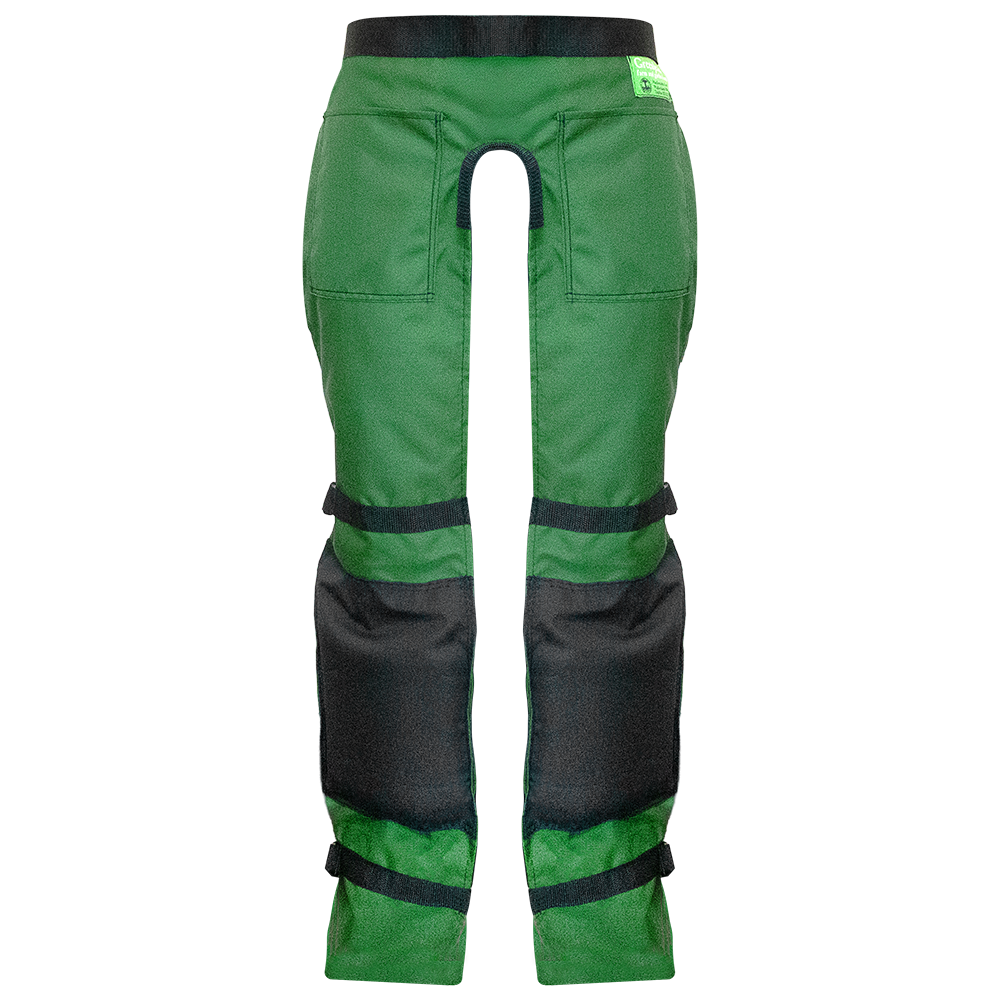 Zenport AGC1 Landscaper Safety Chaps Protective Workwear, Green