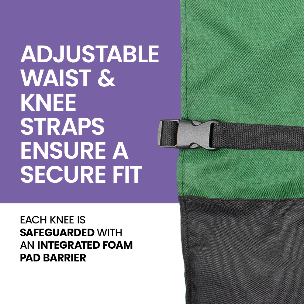 Zenport AGC1 Landscaper Safety Chaps Protective Workwear, Green