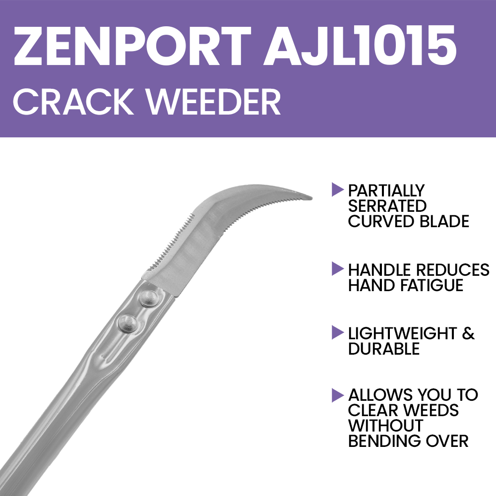 Zenport AJL1015 Ultimate Crack Weeder, Silver