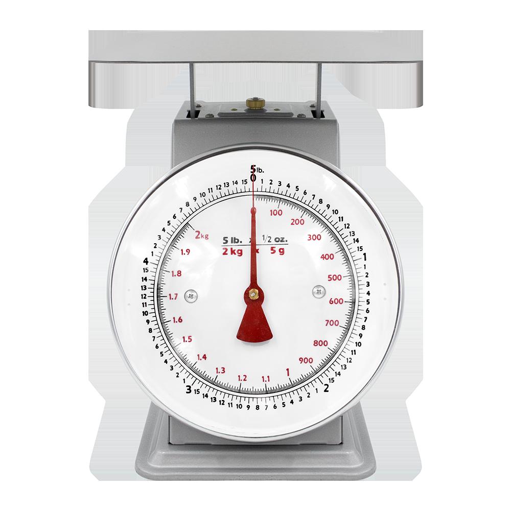 Zenport AZD05 Platform Mechanical Dial Scale, 5-Pound, Silver