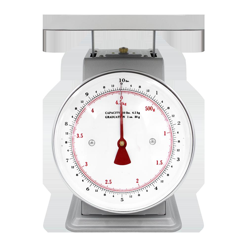 Zenport AZD10 Platform Mechanical Dial Scale, 10-Pound, Silver