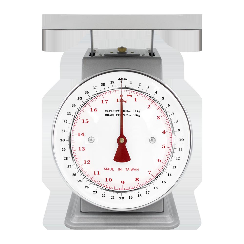 Zenport AZD40 Platform Mechanical Dial Scale, 40-Pound