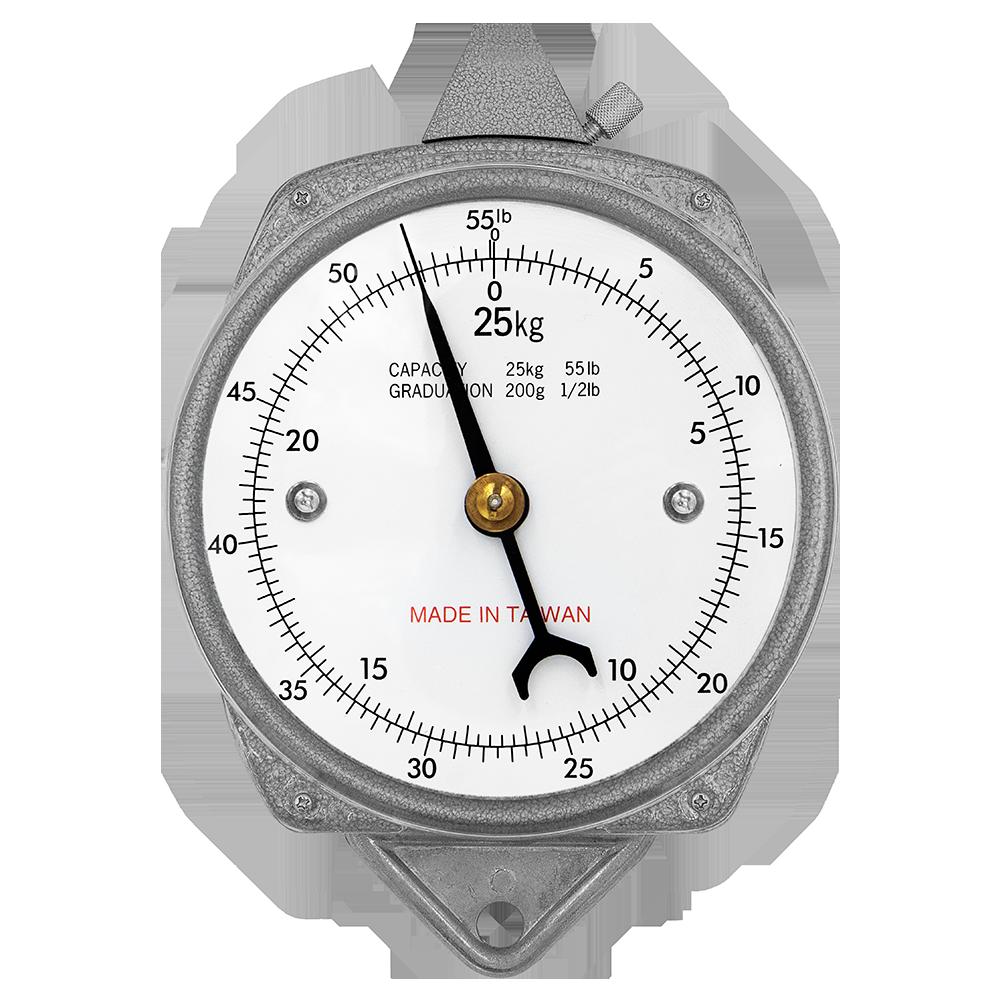 Zenport AZDH50 Hanging Mechanical Dial Scale, 50-Pound, Silver