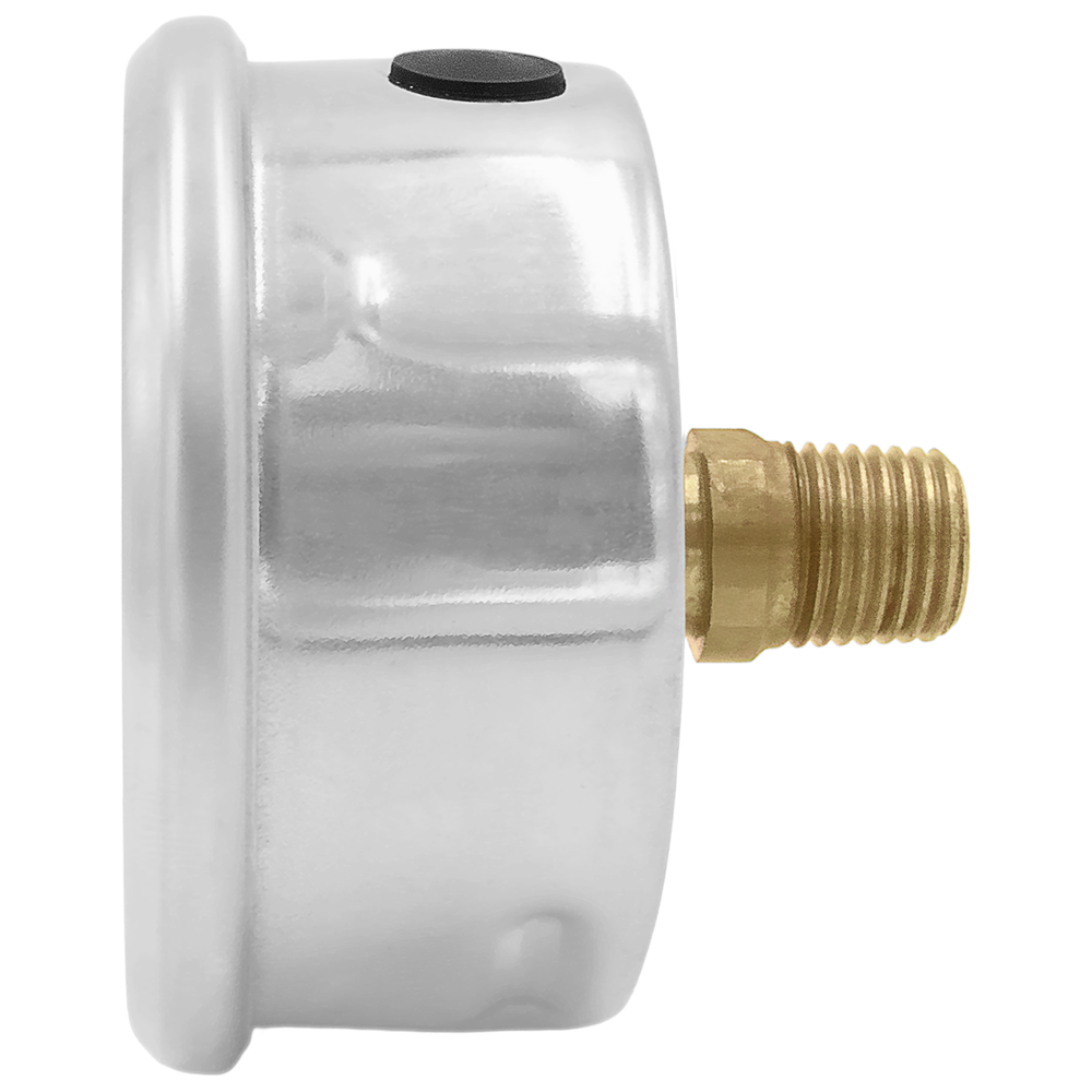 Zenport BLPG200 Glycerin Liquid Filled Pressure Gauge, 0-200 PSI, Silver