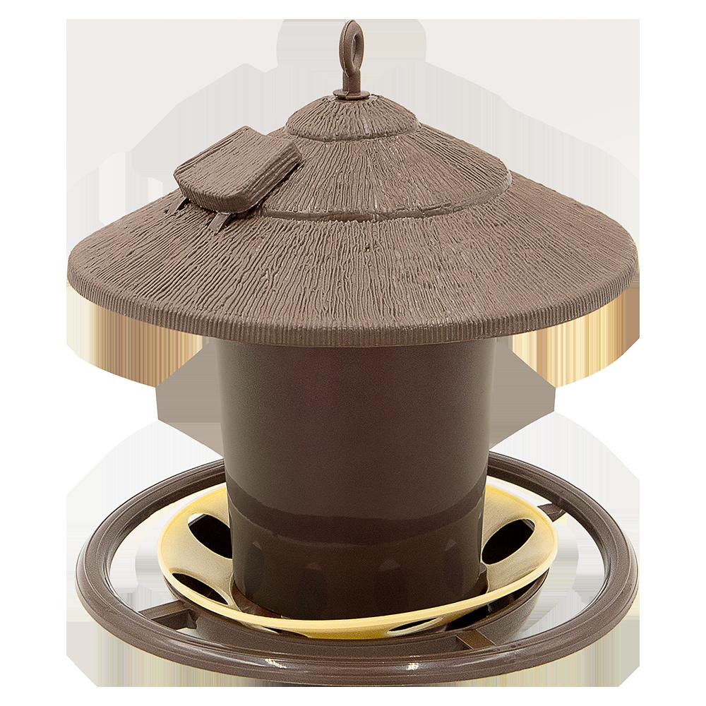 Zenport D450 Plastic, Hanging Bird Feeder, Brown