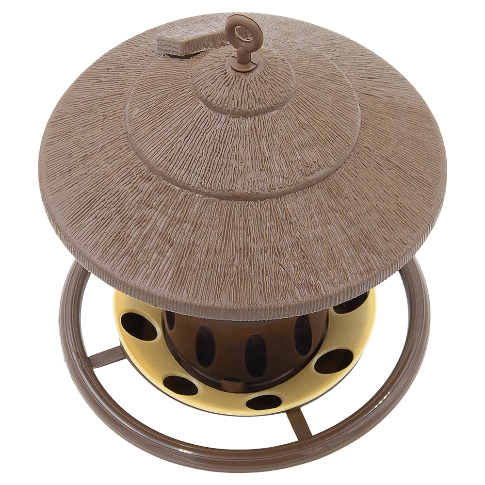 Zenport D450 Plastic, Hanging Bird Feeder, Brown