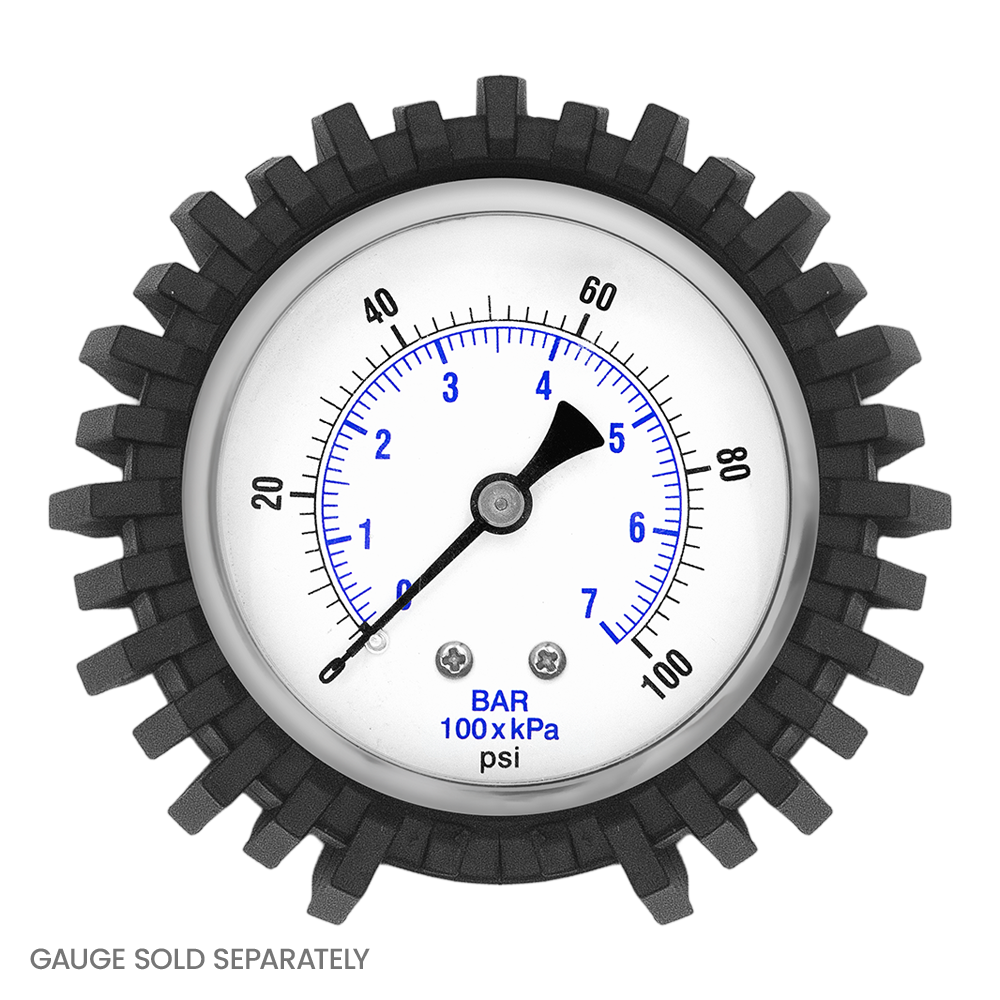 Zenport DN62 Rubber Gauge Guard, Bottom Mount, Black