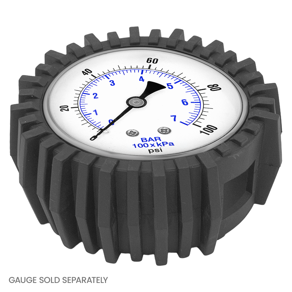 Zenport DN62 Rubber Gauge Guard, Bottom Mount, Black