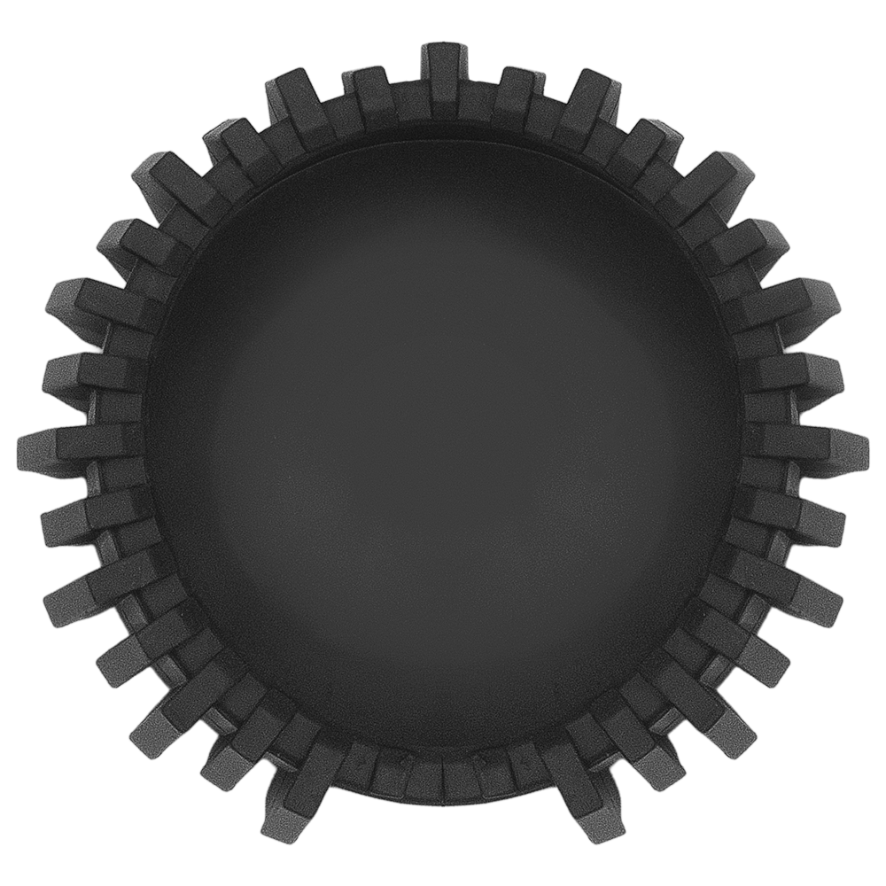 Zenport DN62 Rubber Gauge Guard, Bottom Mount, Black