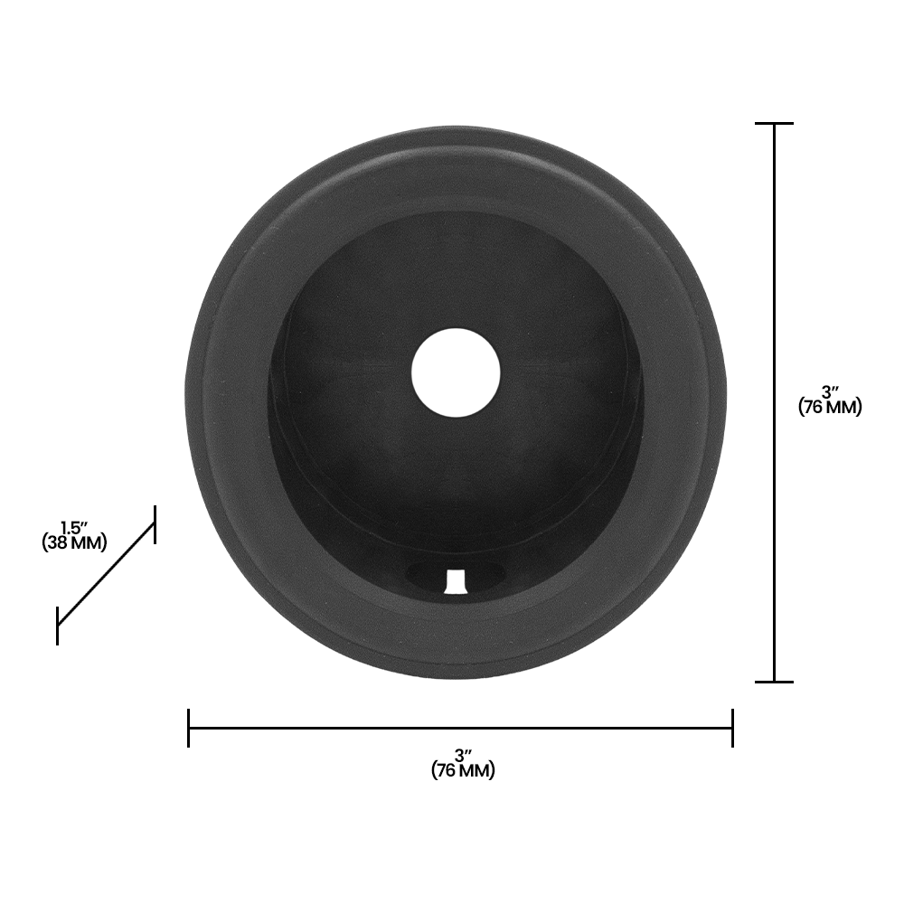 Zenport DN63 Rubber Gauge Protector, Back Mount, Black