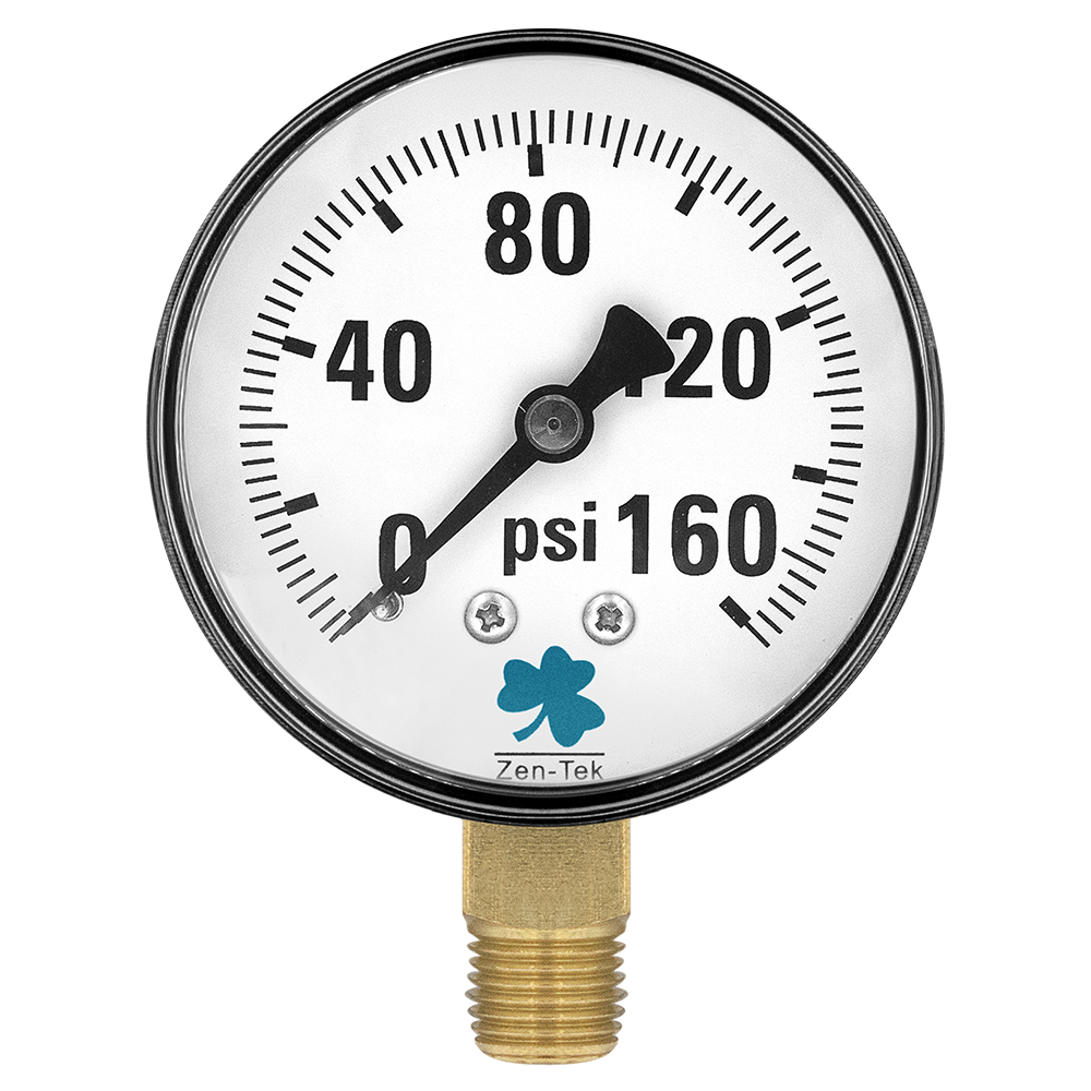 Zenport DPG160 Dry Air Pressure Gauge, 160 PSI