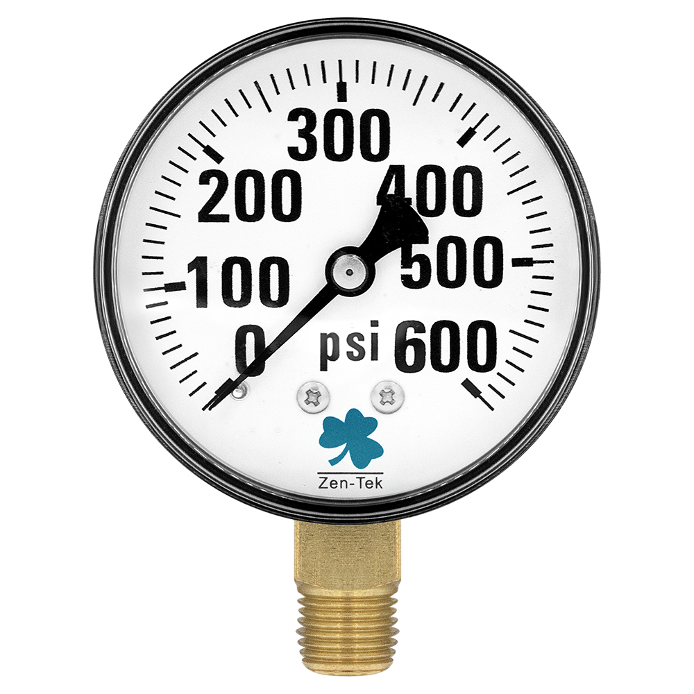 Zenport DPG600 Dry Air Pressure Gauge, 600 PSI