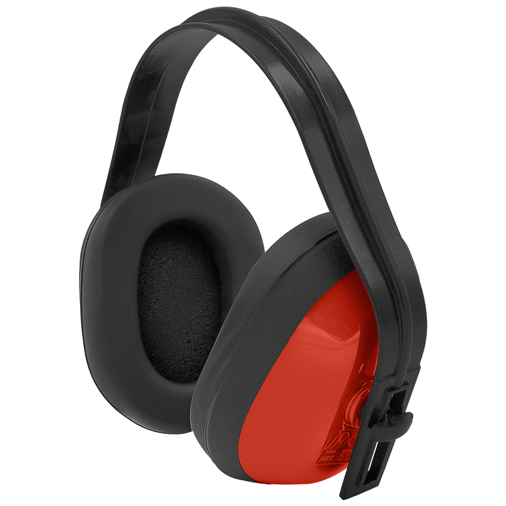 Zenport EM101 Standard Ear Muffs, Red/Black