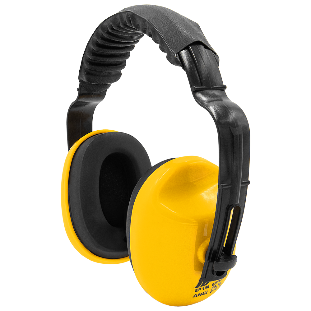 Zenport EM106 Adjustable Headband Ear Muffs, Yellow with Black, Yellow