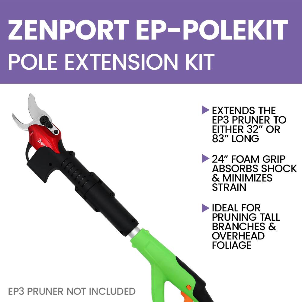 Kit de extensión de poste Zenport EP-POLEKIT para EP3 ePruner