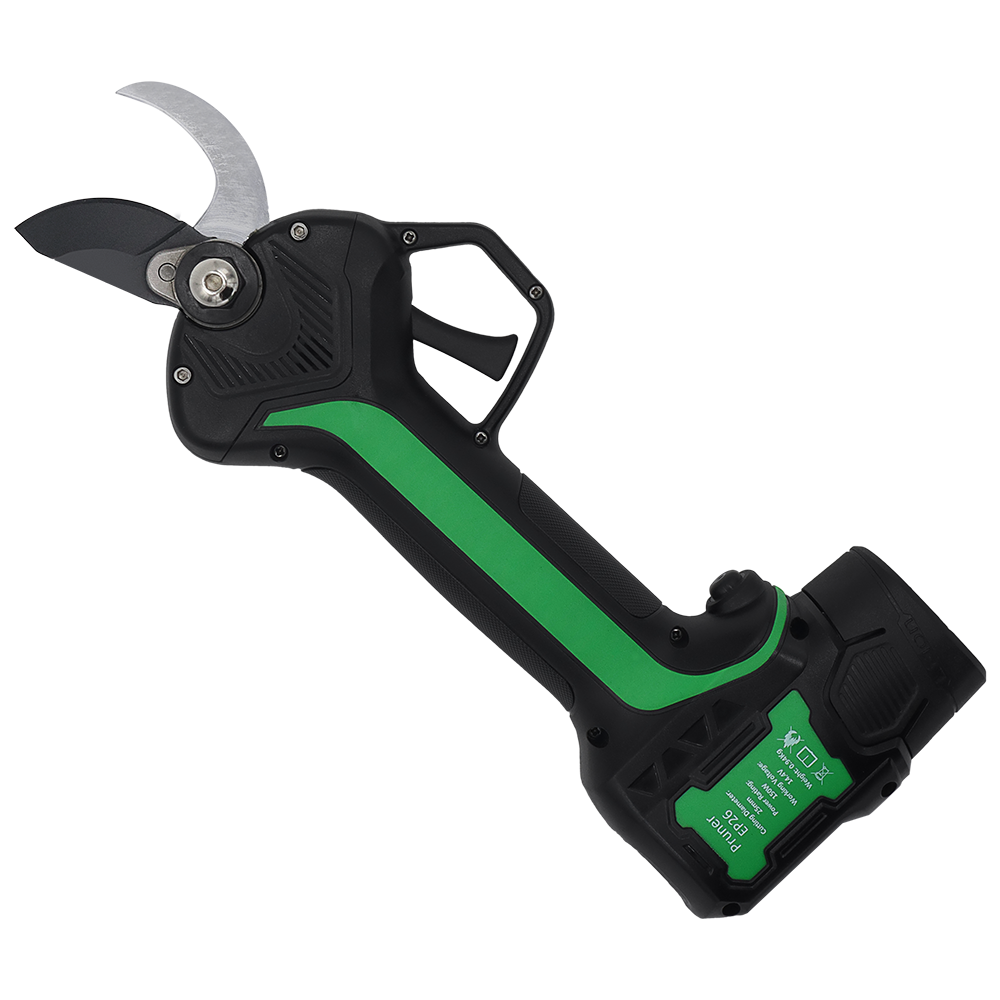 Podadora eléctrica inalámbrica Zenport EP26, corte de 1 pulgada, 2 baterías, color negro/verde