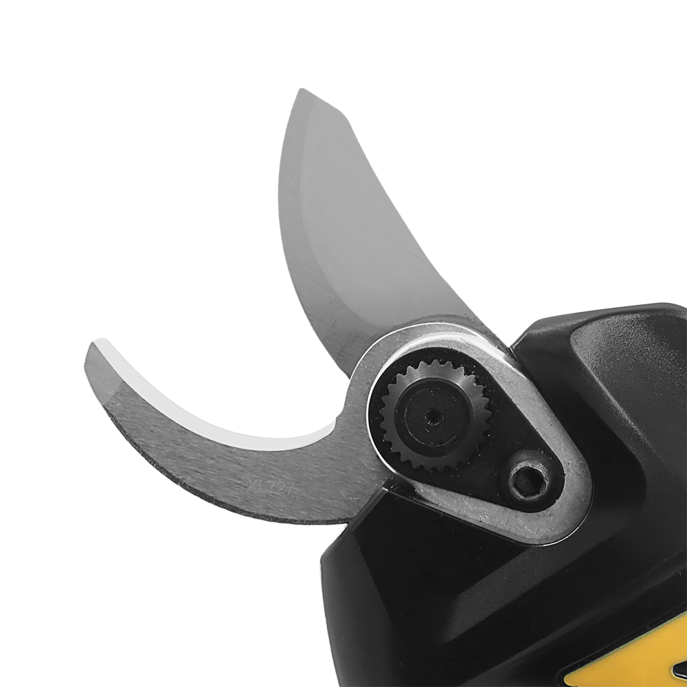Zenport EP27 Cordless Electric Pruner, 1.25-Inch Cut, 3 Batteries, Black/Yellow