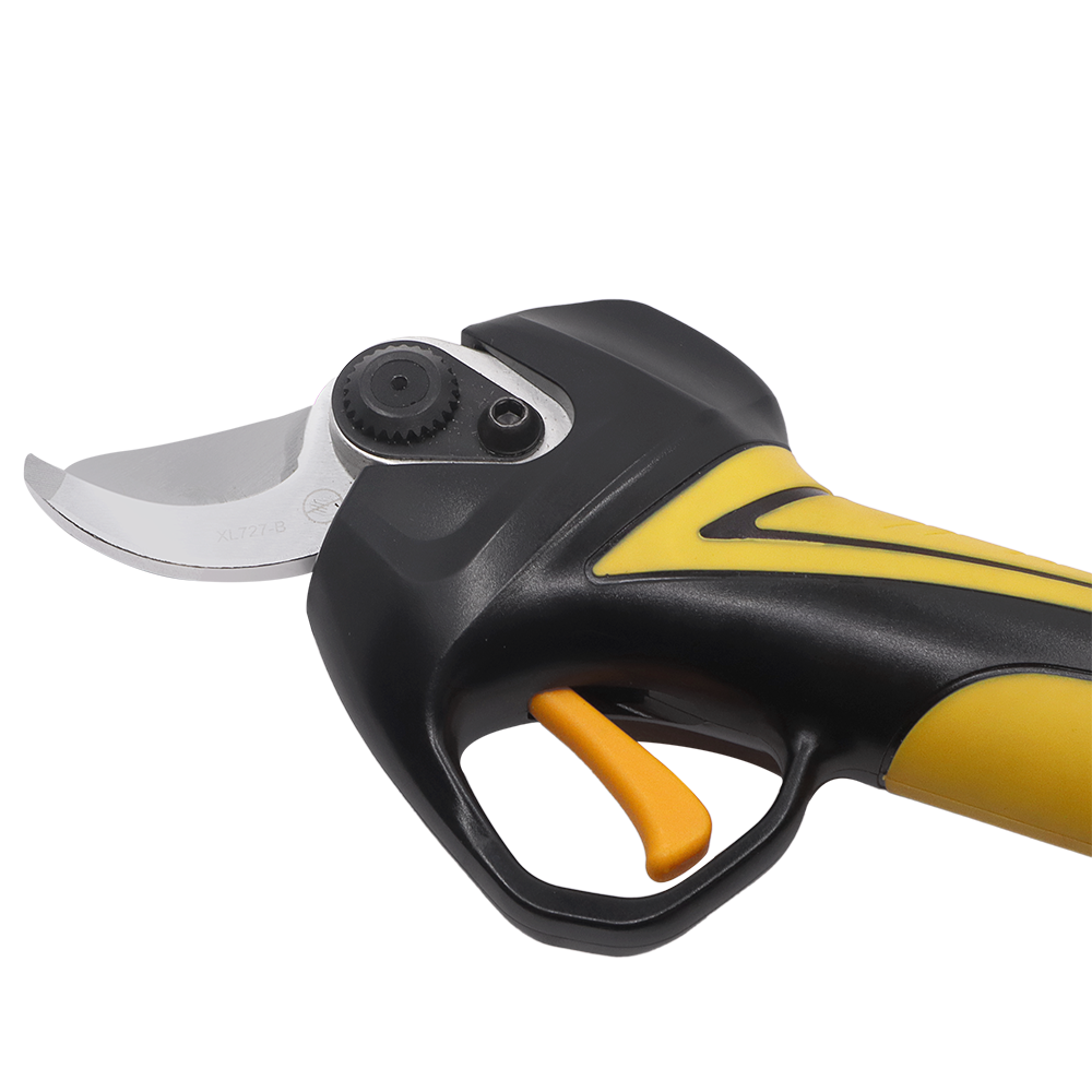 Podadora eléctrica inalámbrica Zenport EP27, corte de 1,25 pulgadas, 3 baterías, color negro/amarillo