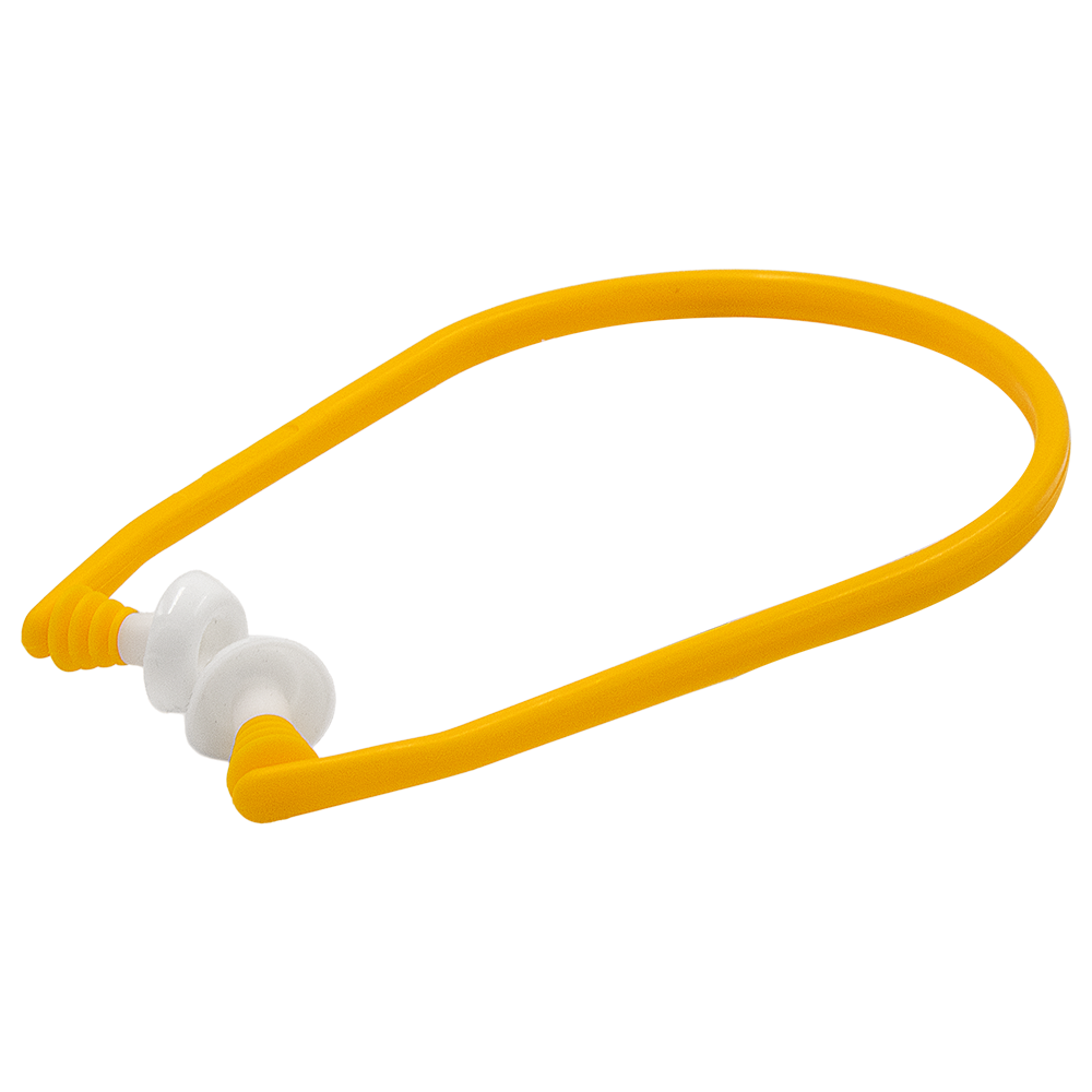 Tapones de silicona Zenport EP545 con banda de ajuste fácil, amarillos