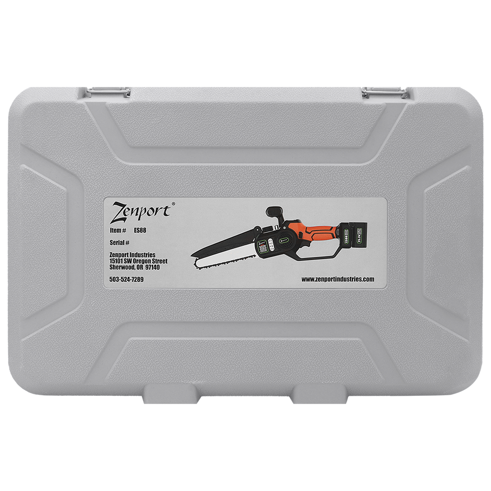 Zenport ES88 Cordless Chainsaw, 8-Inch, 25-Volt Battery