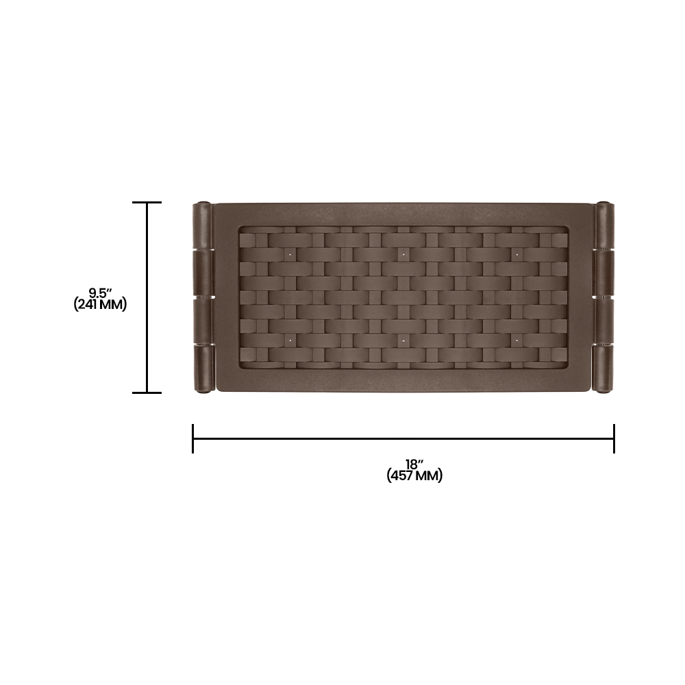 Zenport F580 Modular Raised Garden Bed, Brown
