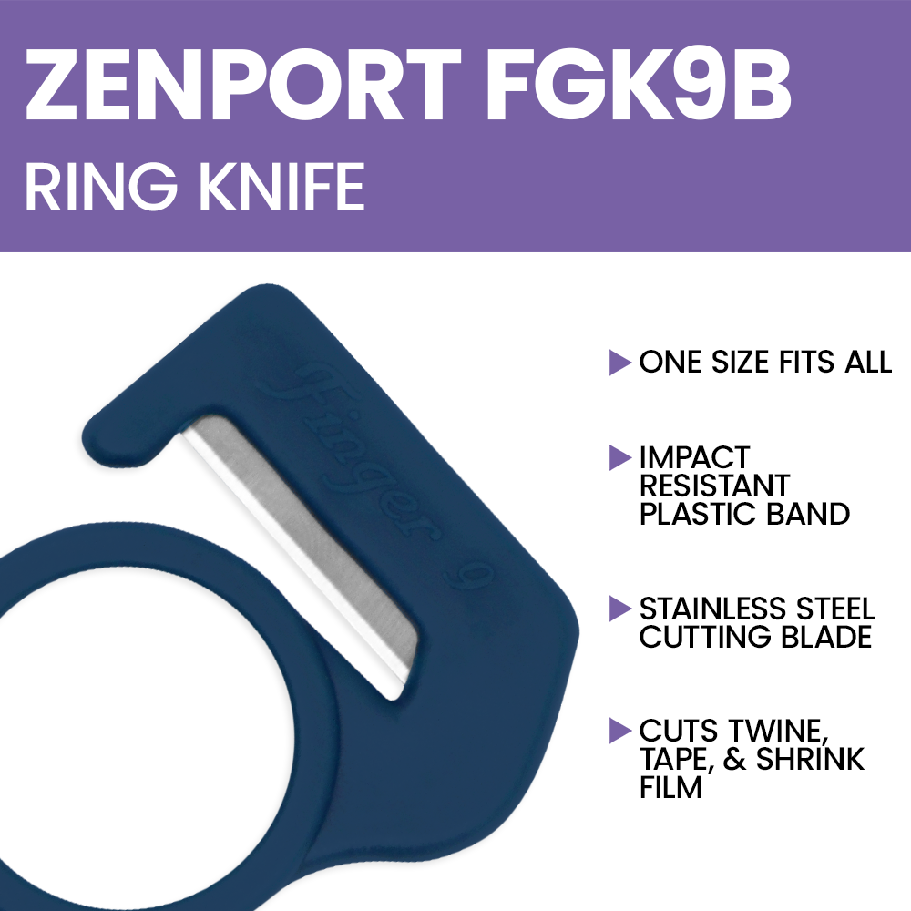 Zenport FGK9B Speedy Cutter Ring Knife, Blue