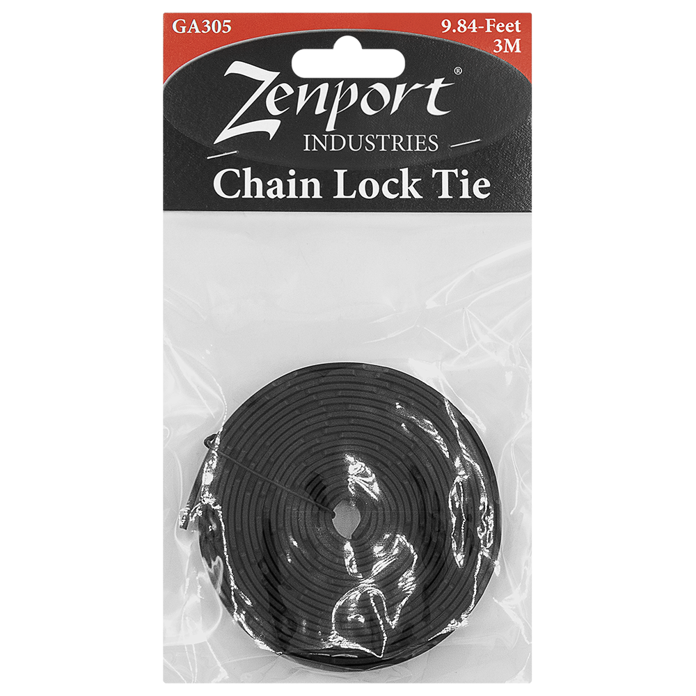 Zenport GA305 Interlocking Tree/Plant Support Chain Tie (3m Long), Black